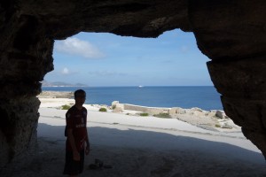 Anziano LaPray in a cave. Tràpani, western coast of Sicily