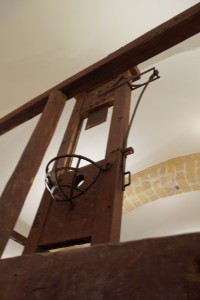 Guillotine in the museum